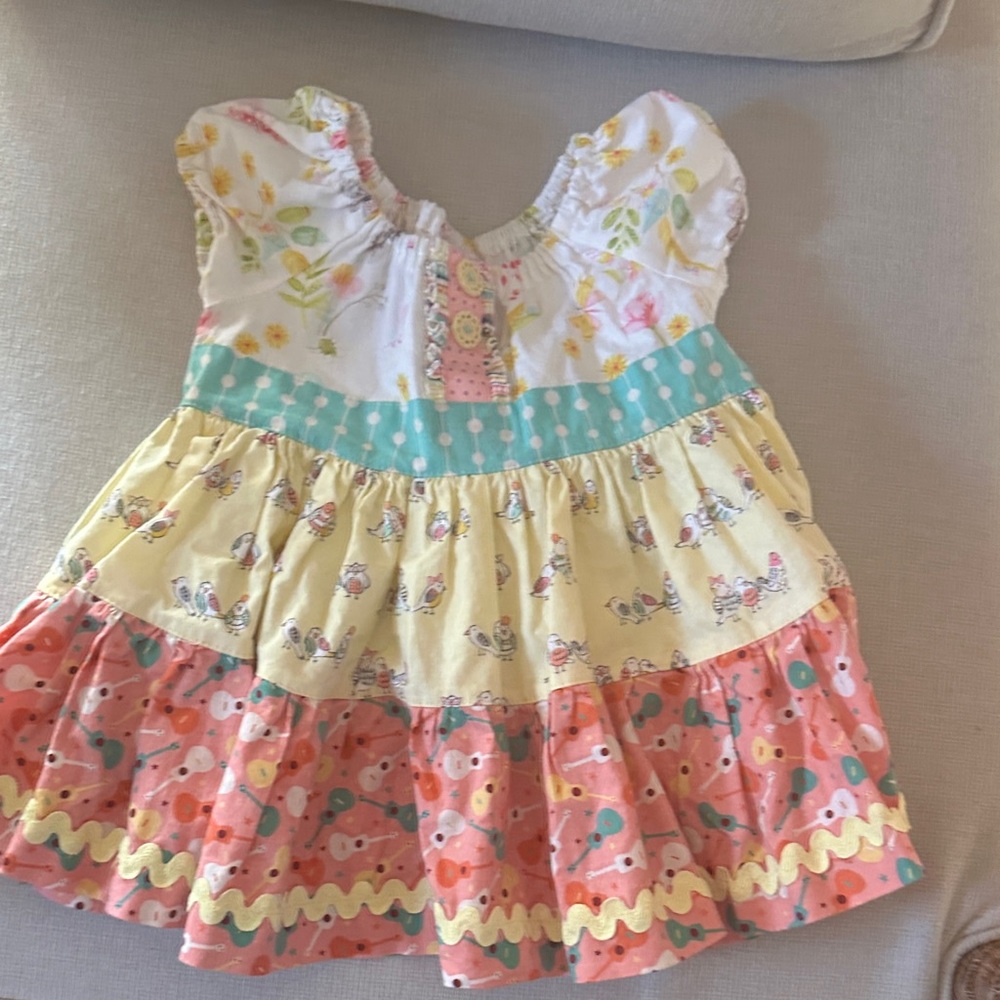 Matilda Jane Floral and Polka Dot Kids Dress